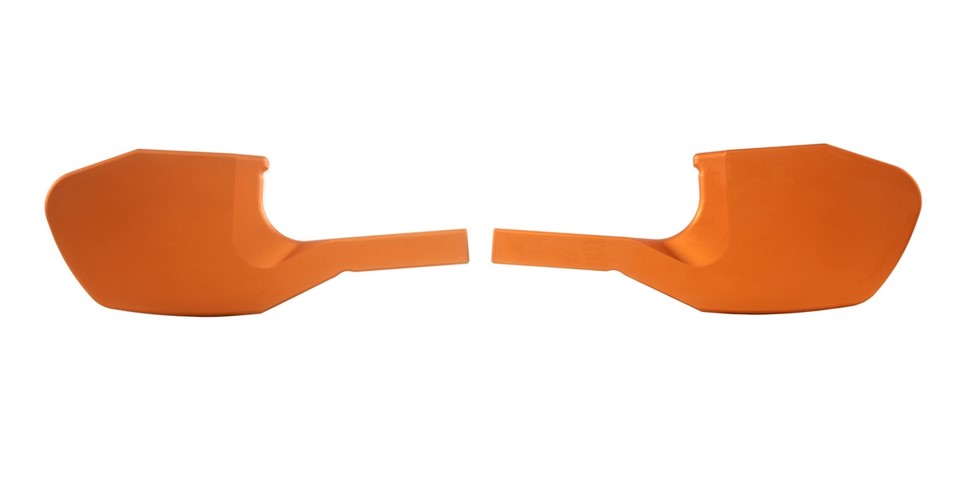 Footrest adapter pillion for Vespa GTS/GTS Super/GTV/GT 60/GT/GT L 125-300ccm, orange matt