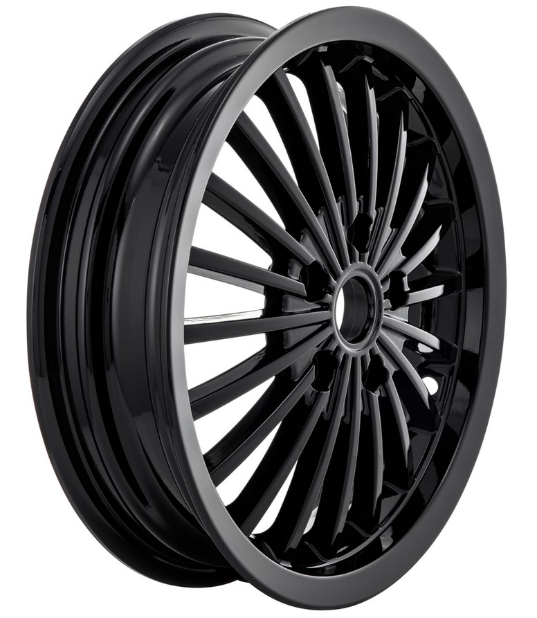 Rim front/rear for Vespa GTS/GTS Super/GTV/GT 60/GT/GT L 125-300ccm, black glossy