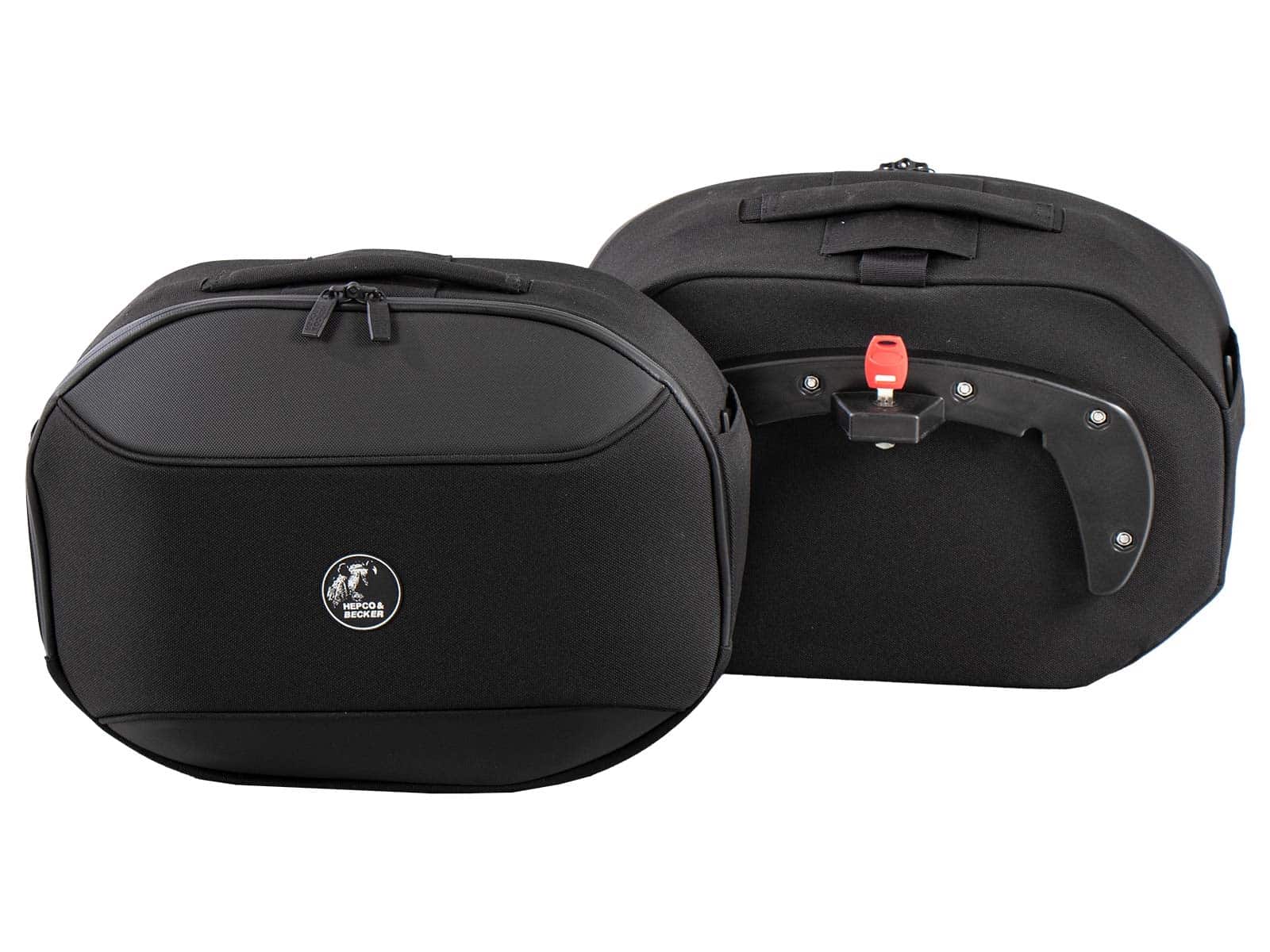 Street soft pannier set for C-Bow carrier black Hepco & Becker