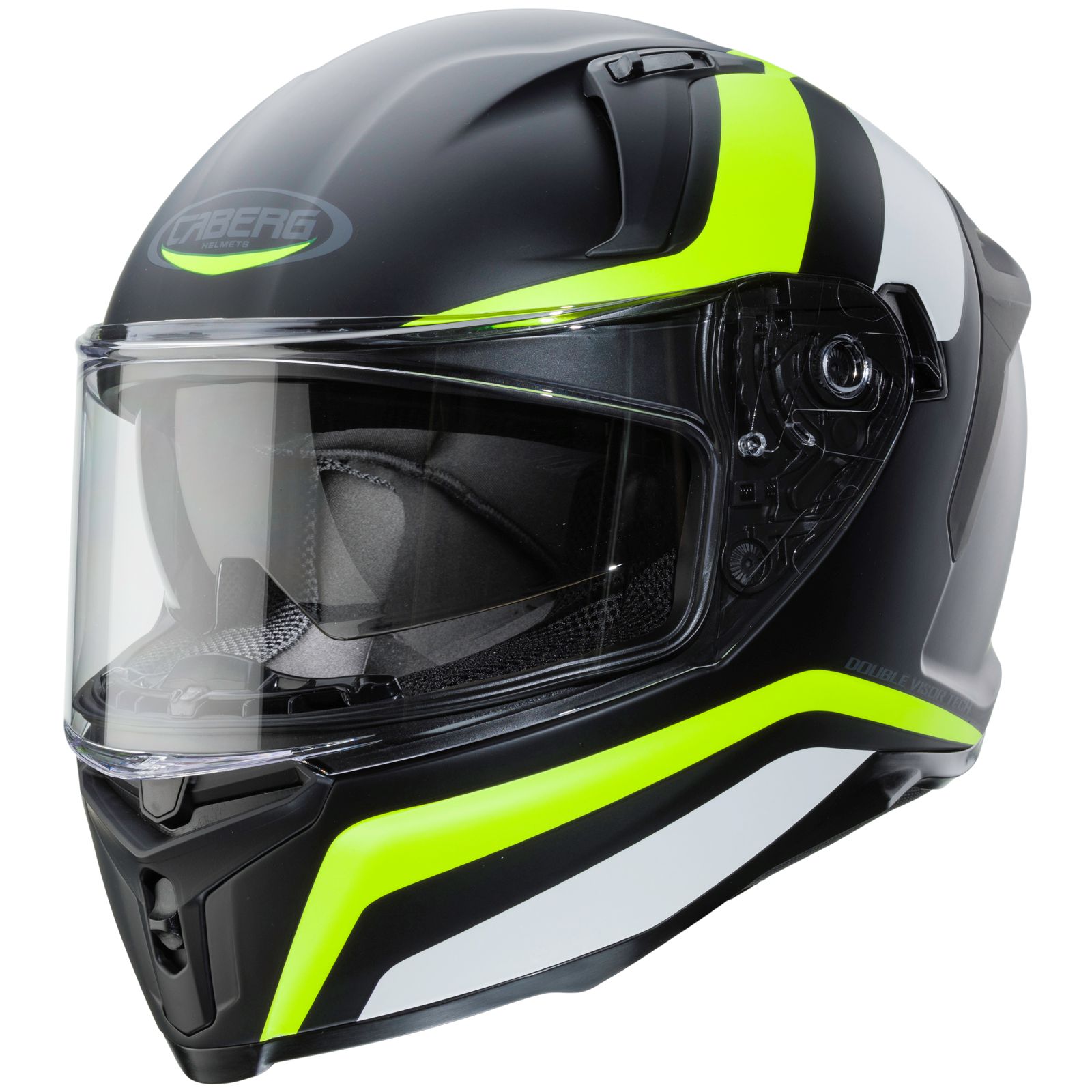 Caberg Helmet Avalon Blast, matte black / white fluo yellow