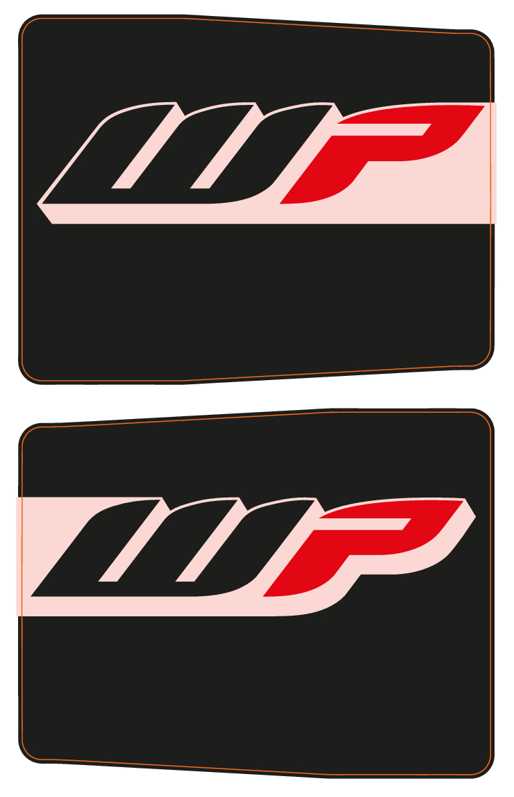 KTM fork protection sticker set black