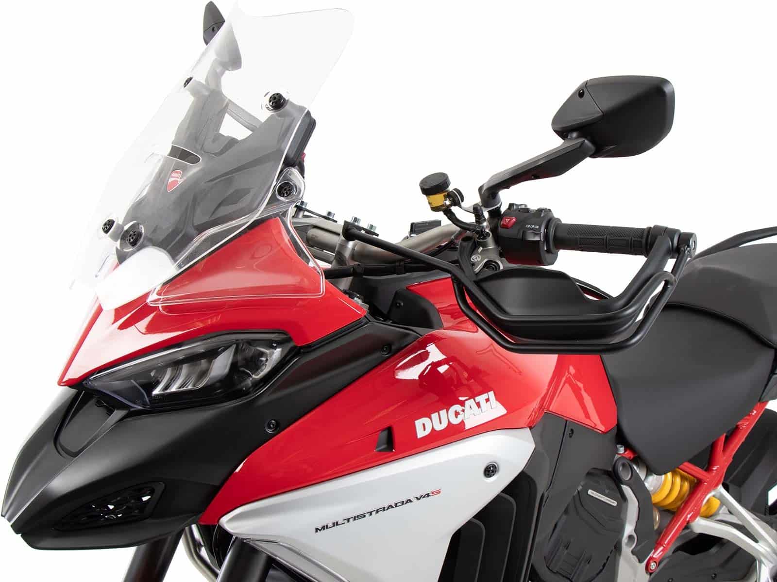 Grip guard (left + right) black for Ducati Multistrada V4 /S /Pikes Peak /Rally /RS (25-)