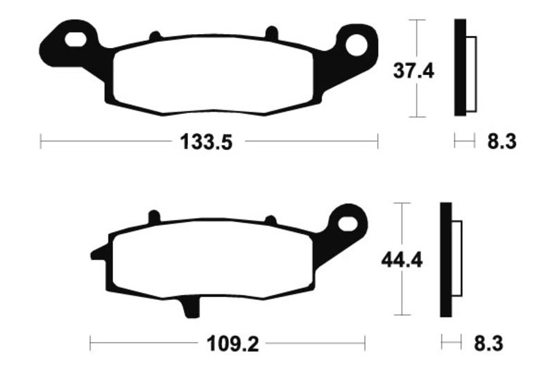 Tecnium brake pads MTR204 sintered metal