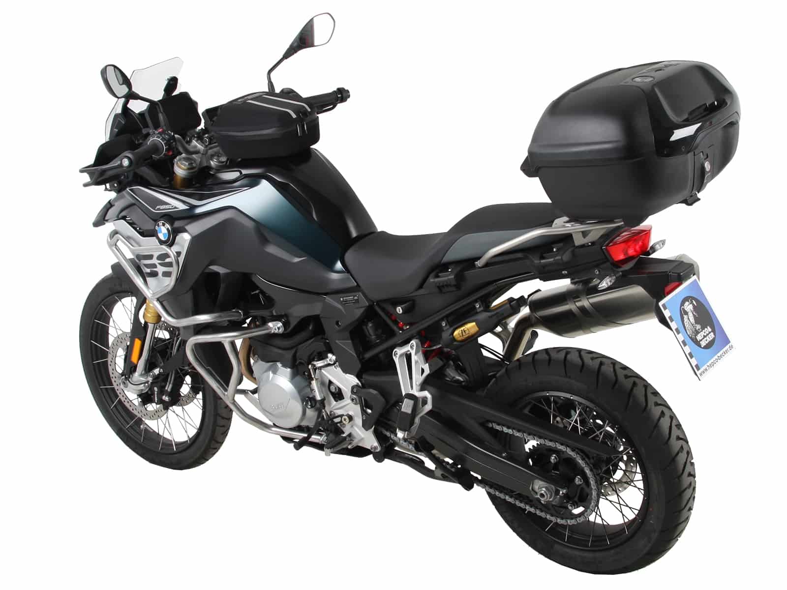 Easyrack Topcaseträger black for original stainless steel bridge for BMW F 800 GS (24-)