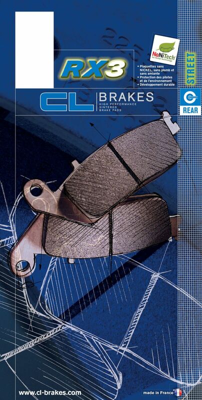 CL BRAKES Racing sintered metal brake pads - 2296RX3