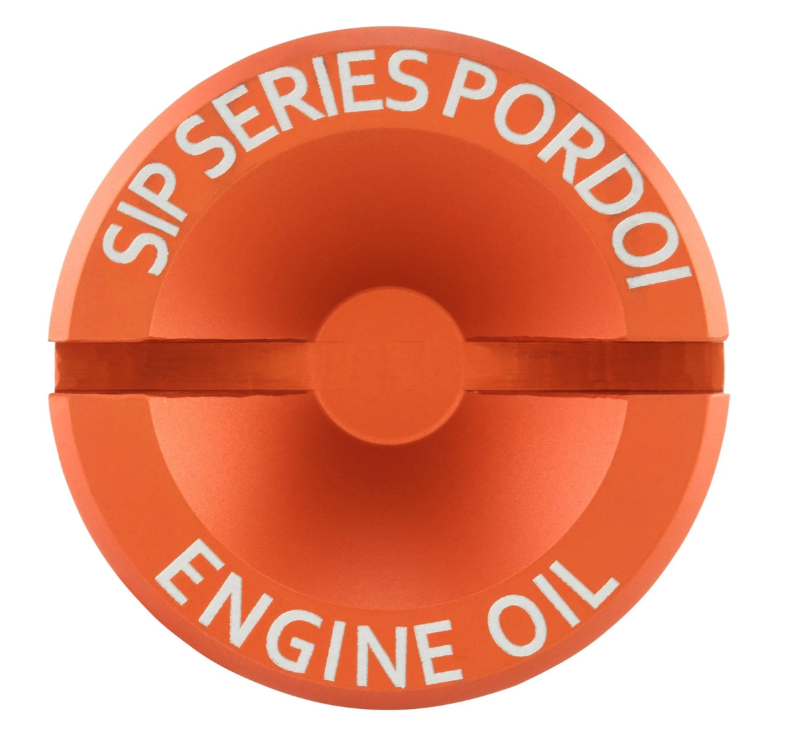 Oil filler plug engine oil for Vespa LX/S 3V i.e. 125-150ccm 4T AC, orange dull