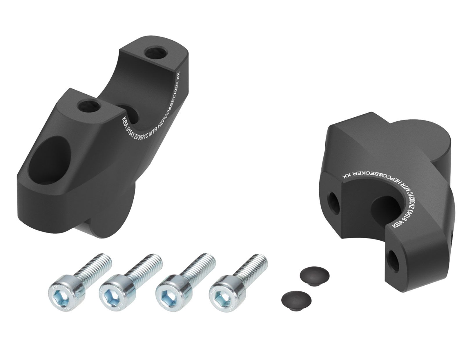 Handlebar riser black H=30 mm with offset 21 mm back for Honda CMX 1100 Rebel /DCT /SE (25-)