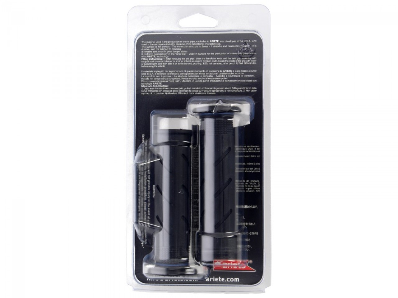 ariete rubber grip set closed, length: 120 mm, black