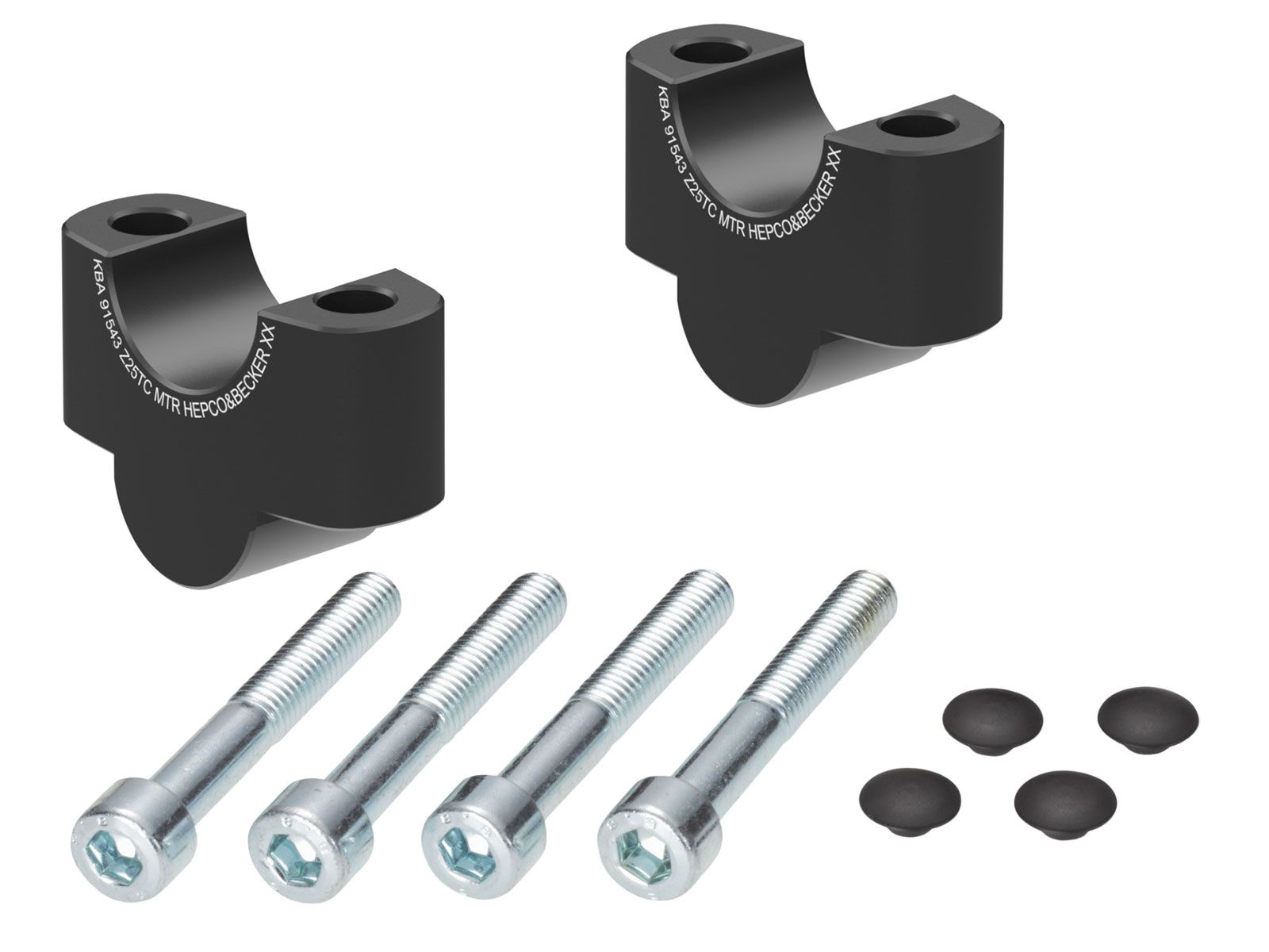 Handlebar riser black H=25 mm for Honda CMX 1100 Rebel /DCT /SE (25-) Hepco & Becker