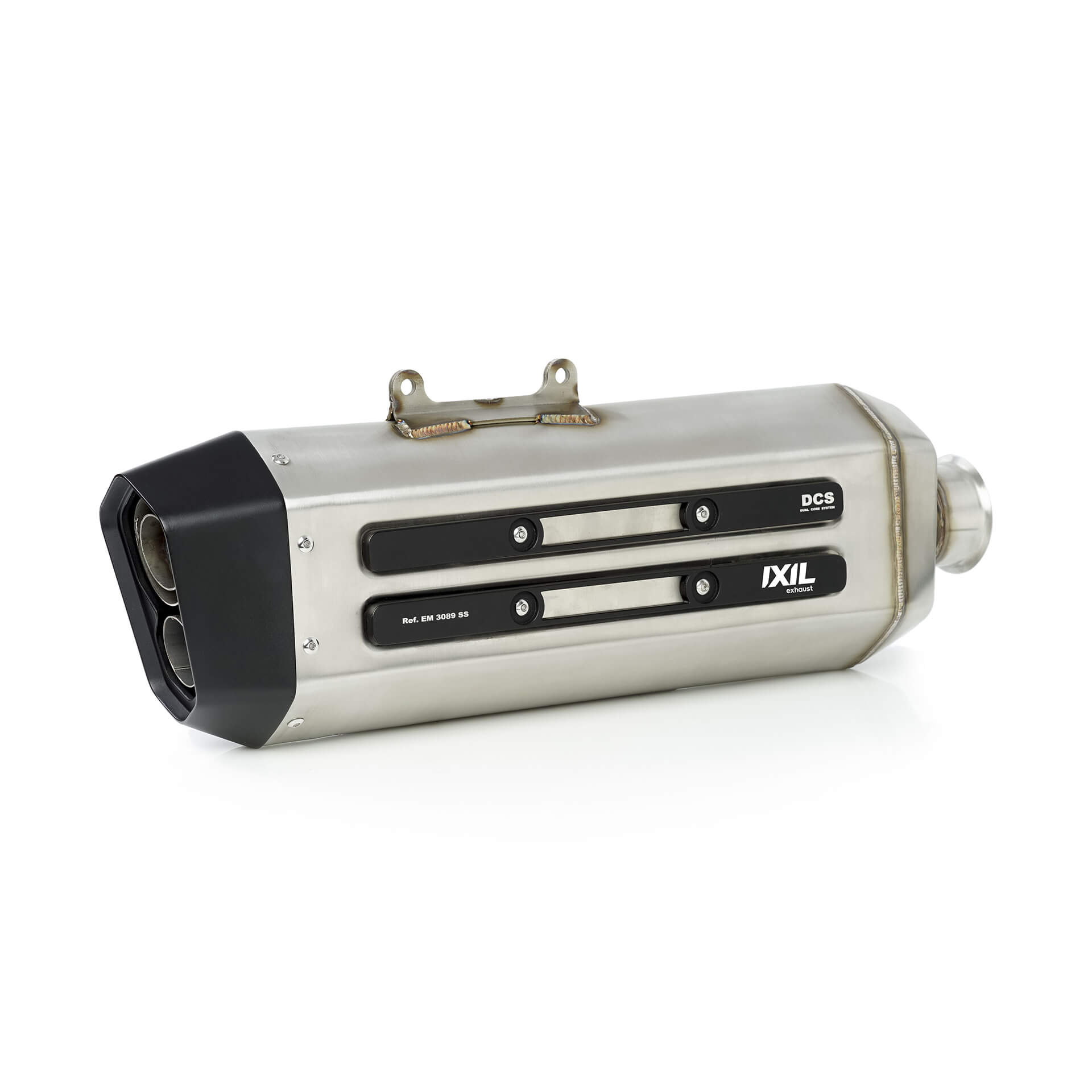 IXIL MXT rear silencer KTM 1090 /1190 /1290 Adventure, stainless steel silver, E-approved, Euro4