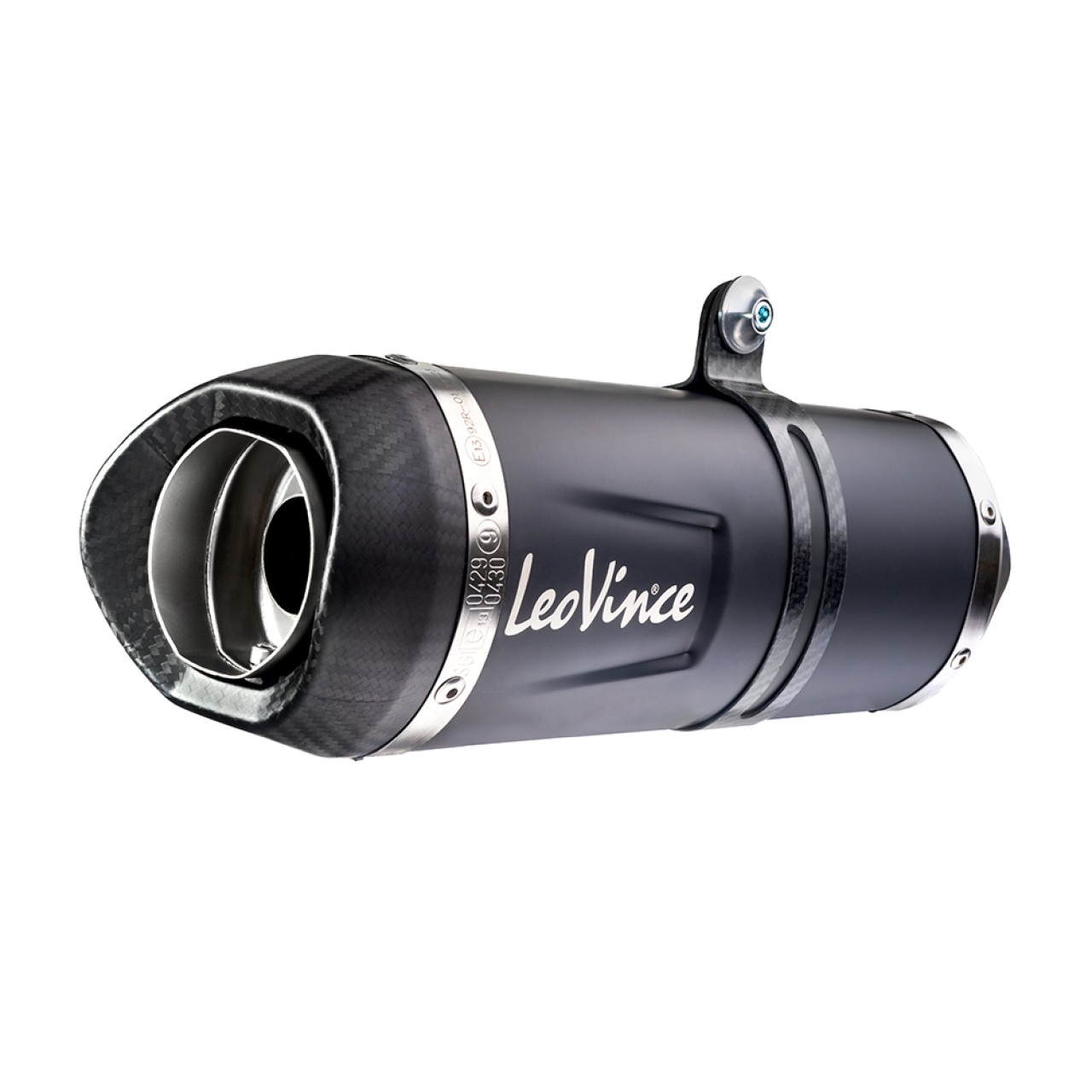 LeoVince complete system LV One Evo for Yamaha MT-07, stainless steel black, Euro5, E-approval