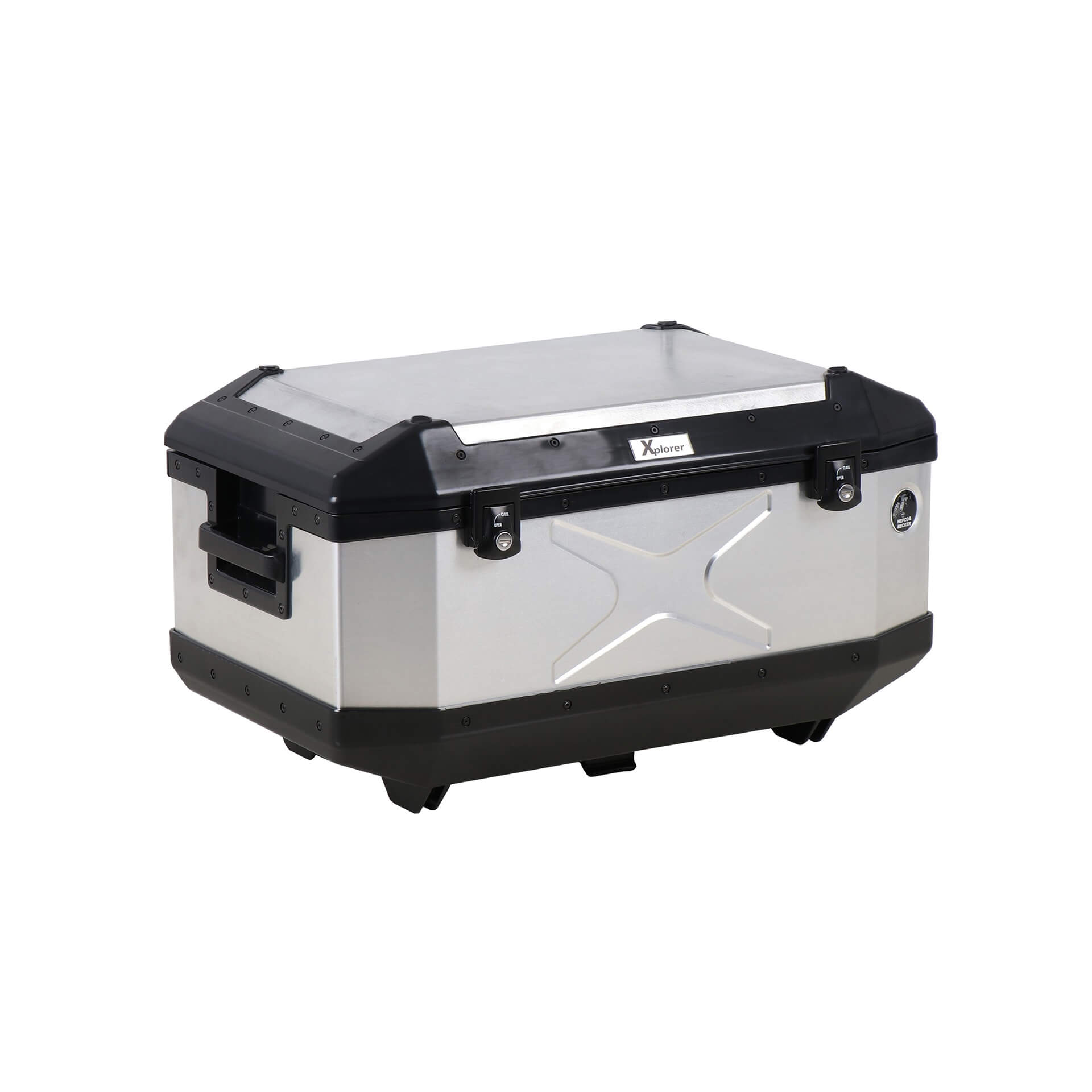 Alu-Topcase Xplorer 60 Liter Aluminum silver Hepco & Becker