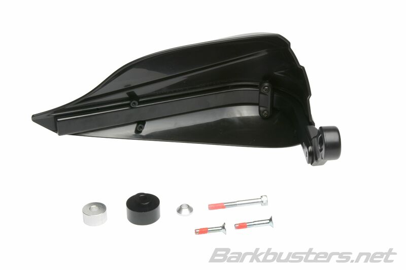 Barkbusters Storm Hanguads Set Single Point Clamp Mount Handlebar End Black