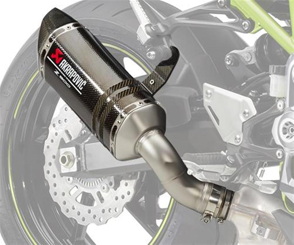 Akrapovic carbon sport exhaust for Kawasaki Z 900 70kW A2-Varinte (20-24)