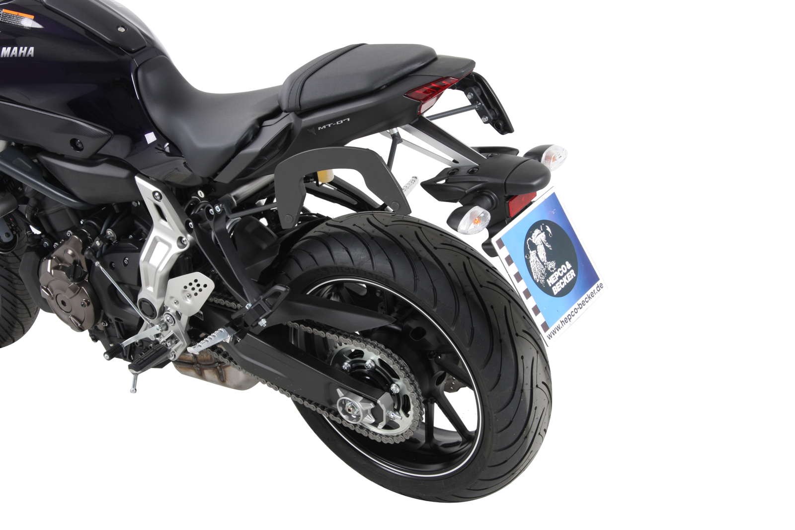 C-Bow side carrier anthracite for Yamaha MT-07 (Bj.14-17) Hepco & Becker