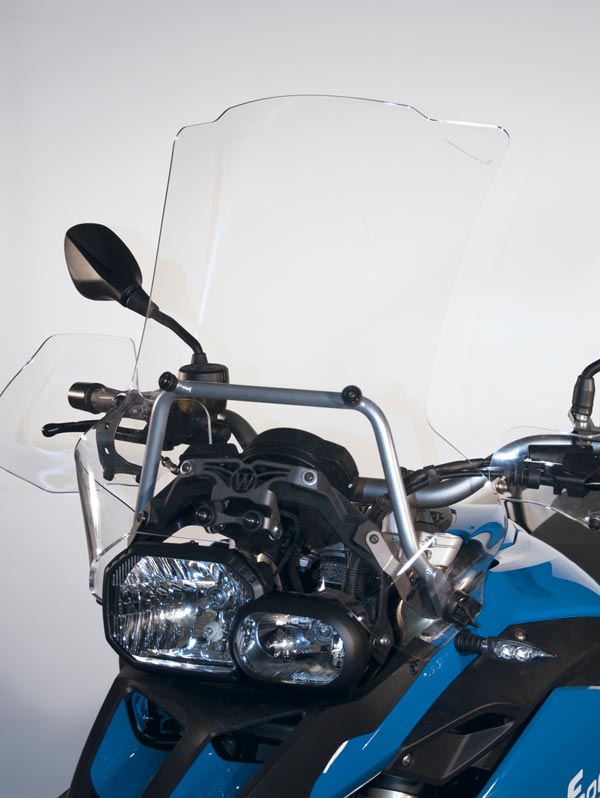 Low windshield ADV type for BMW F 800 GS (12-18), light smoke
