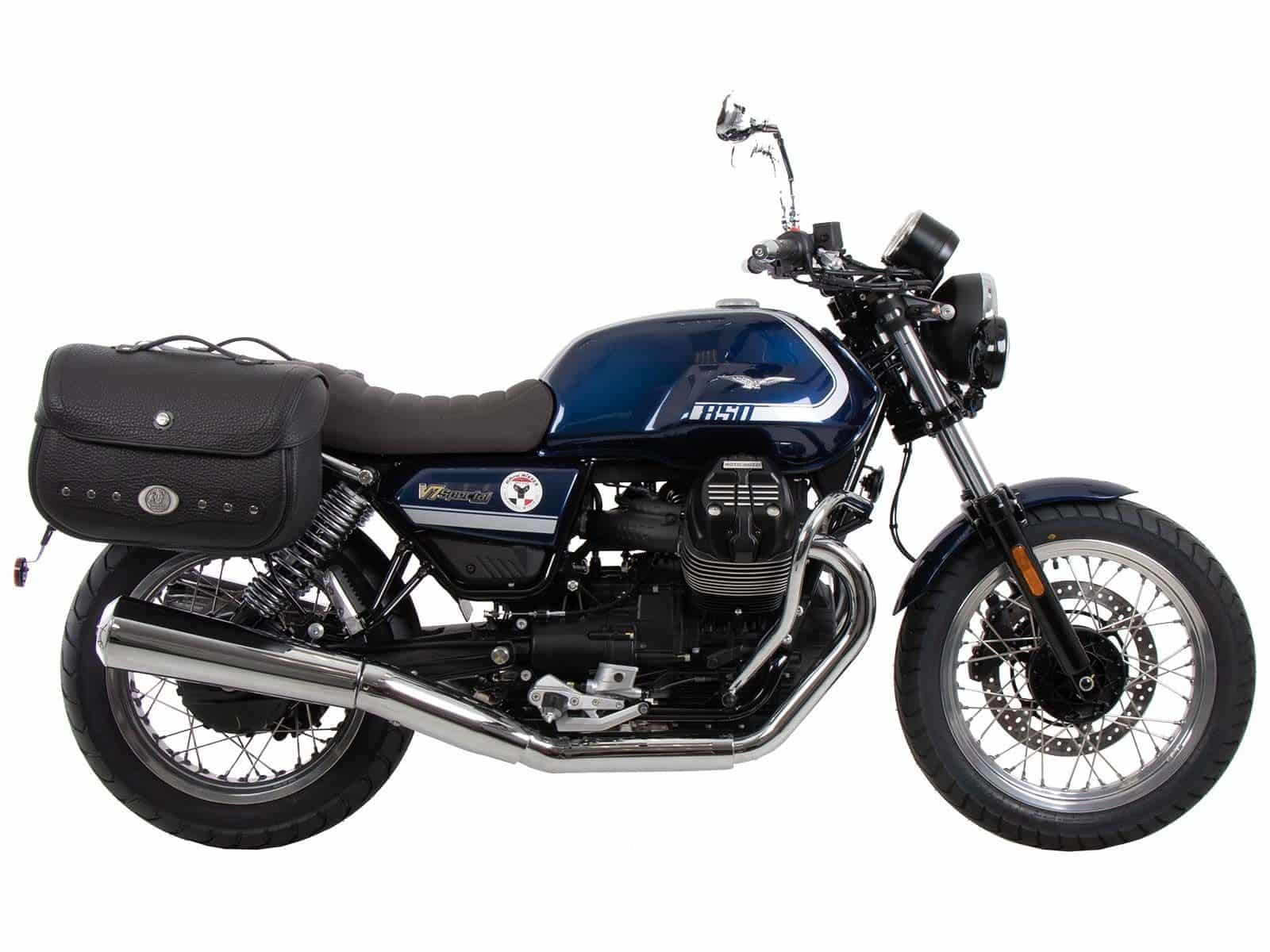 C-Bow side carrier black for Moto Guzzi V7 850 Special/Stone/Centenario (21-24) Hepco & Becker