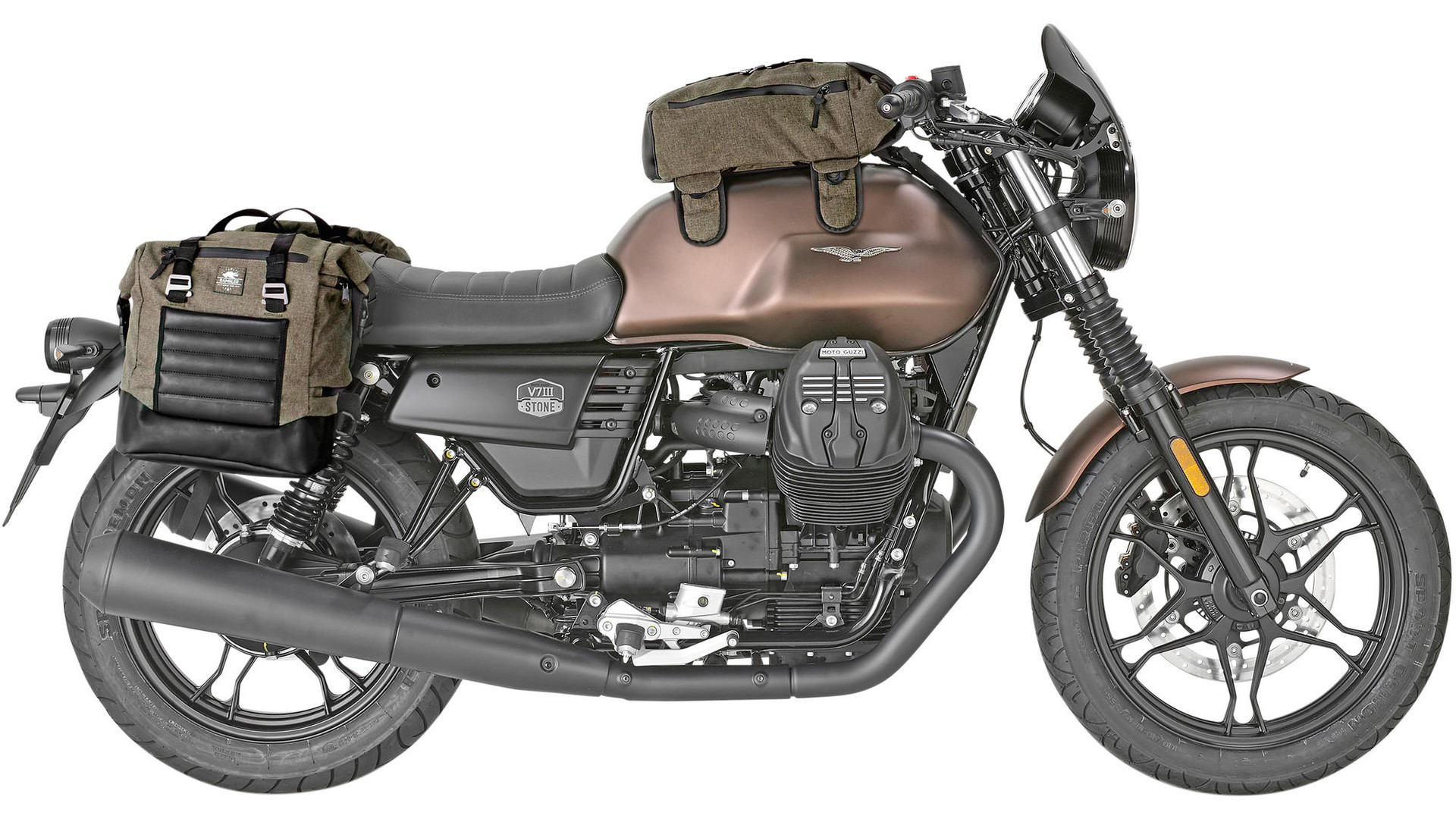 Café Racer saddlebags / side bags "Rambler" - RB100 for BMW R nineT (Bj.14-), Pure / Urban G/