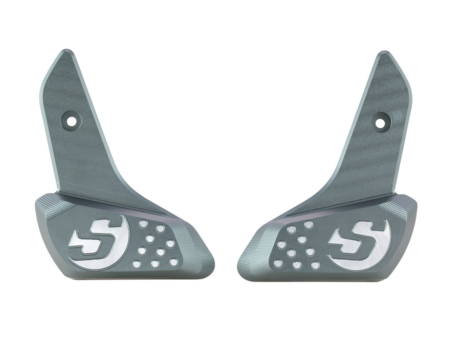 Footrests right and left for Vespa Primavera /Sprint 50-150ccm 2T/4T AC, gray dull