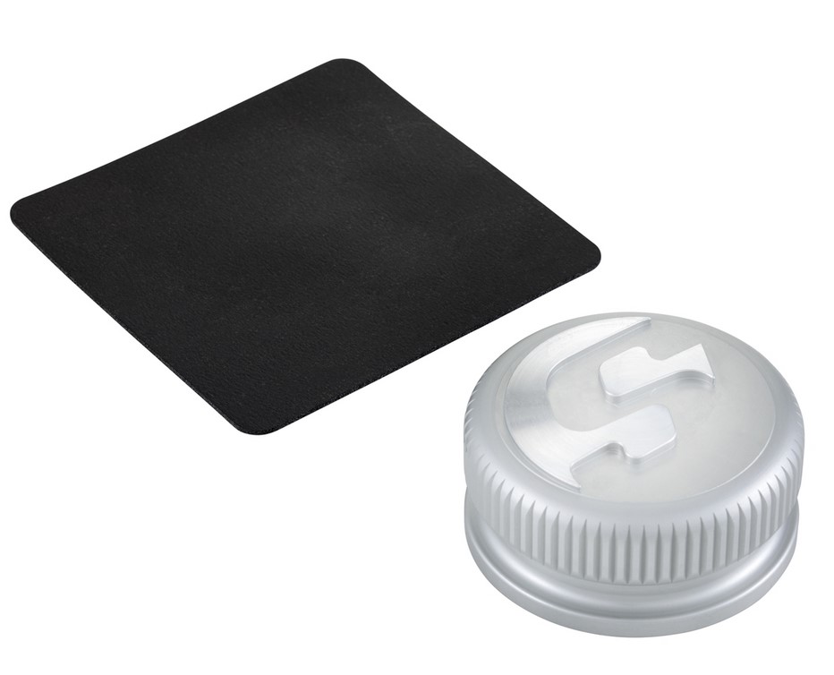 Gas cap for Vespa, silver matt