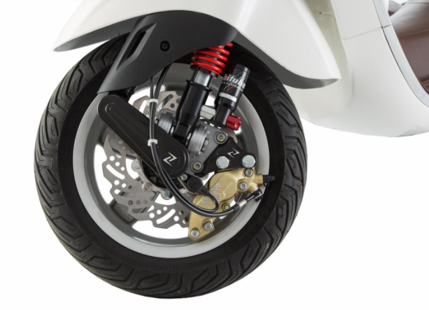 Adapter for BREMBO brake caliper, front for Vespa Primavera/Sprint 50-150cc, black