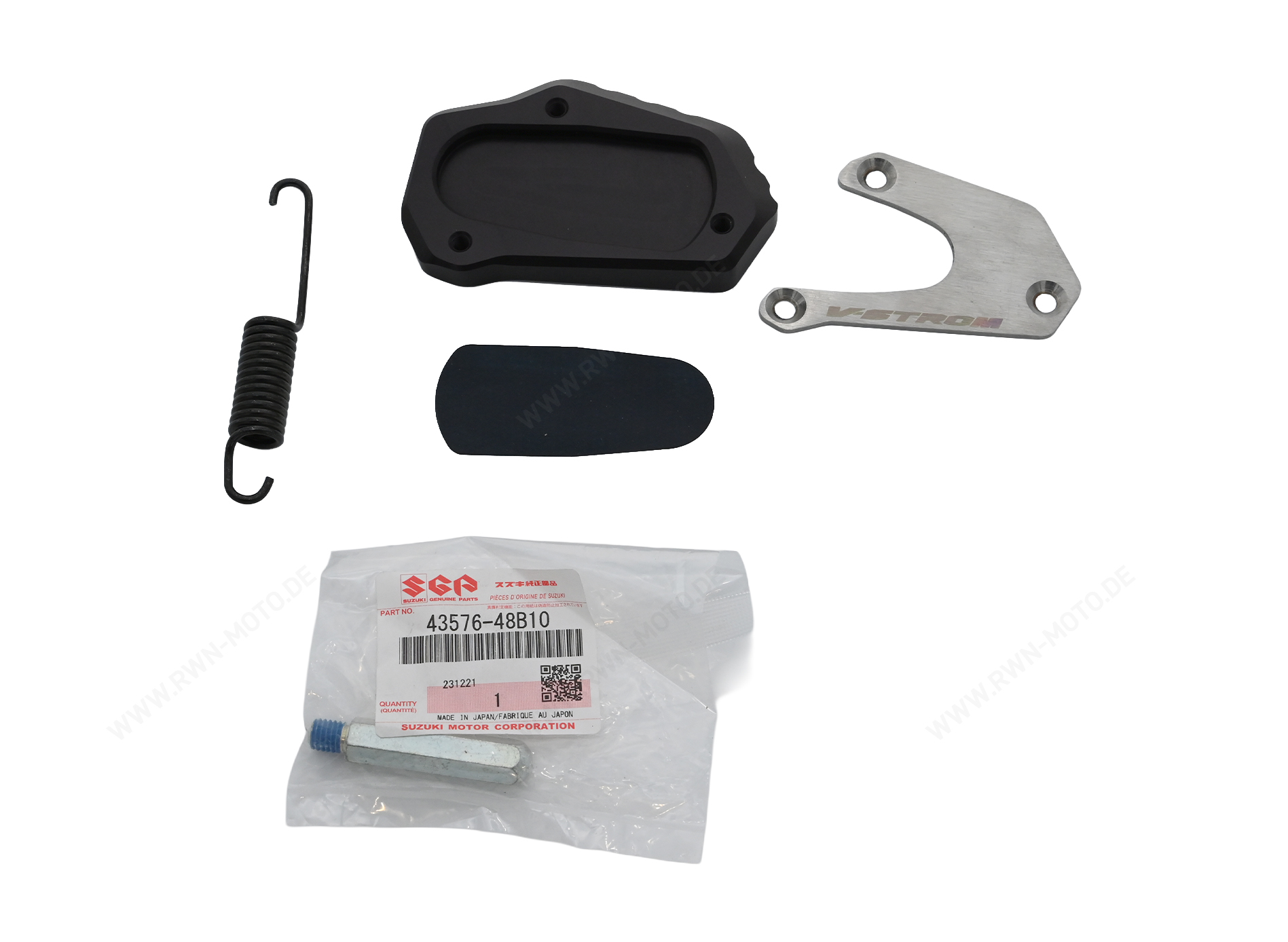 Side stand extension for Suzuki V-Strom 1050