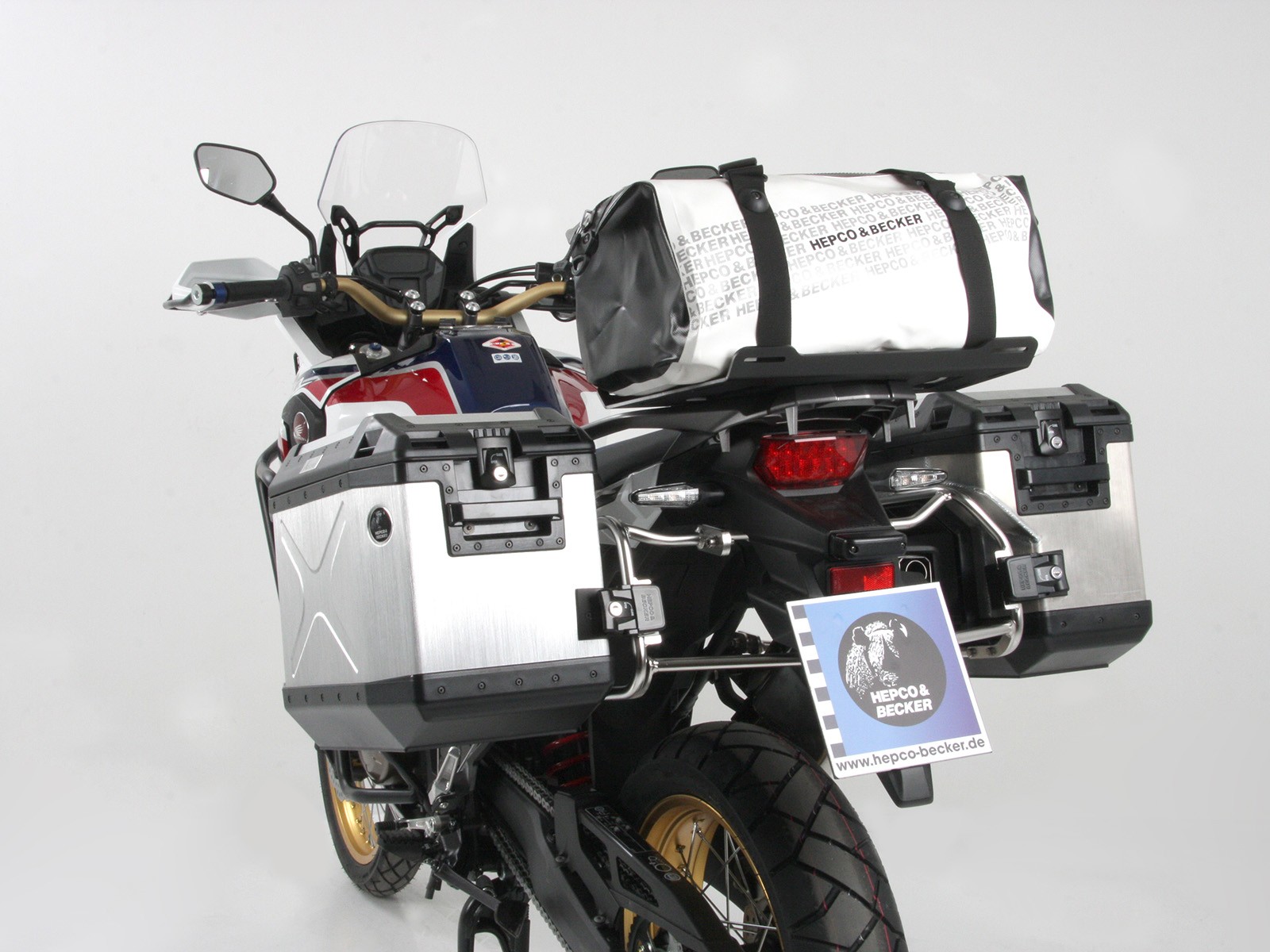 Luggage rack extension black for Honda CRF 1000 Africa Twin (Bj.16-17) Hepco & Becker