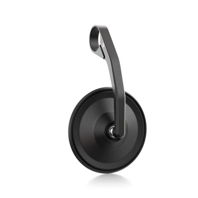 HIGHSIDER smart handlebar end mirror Circula-S Black Long (1pc)