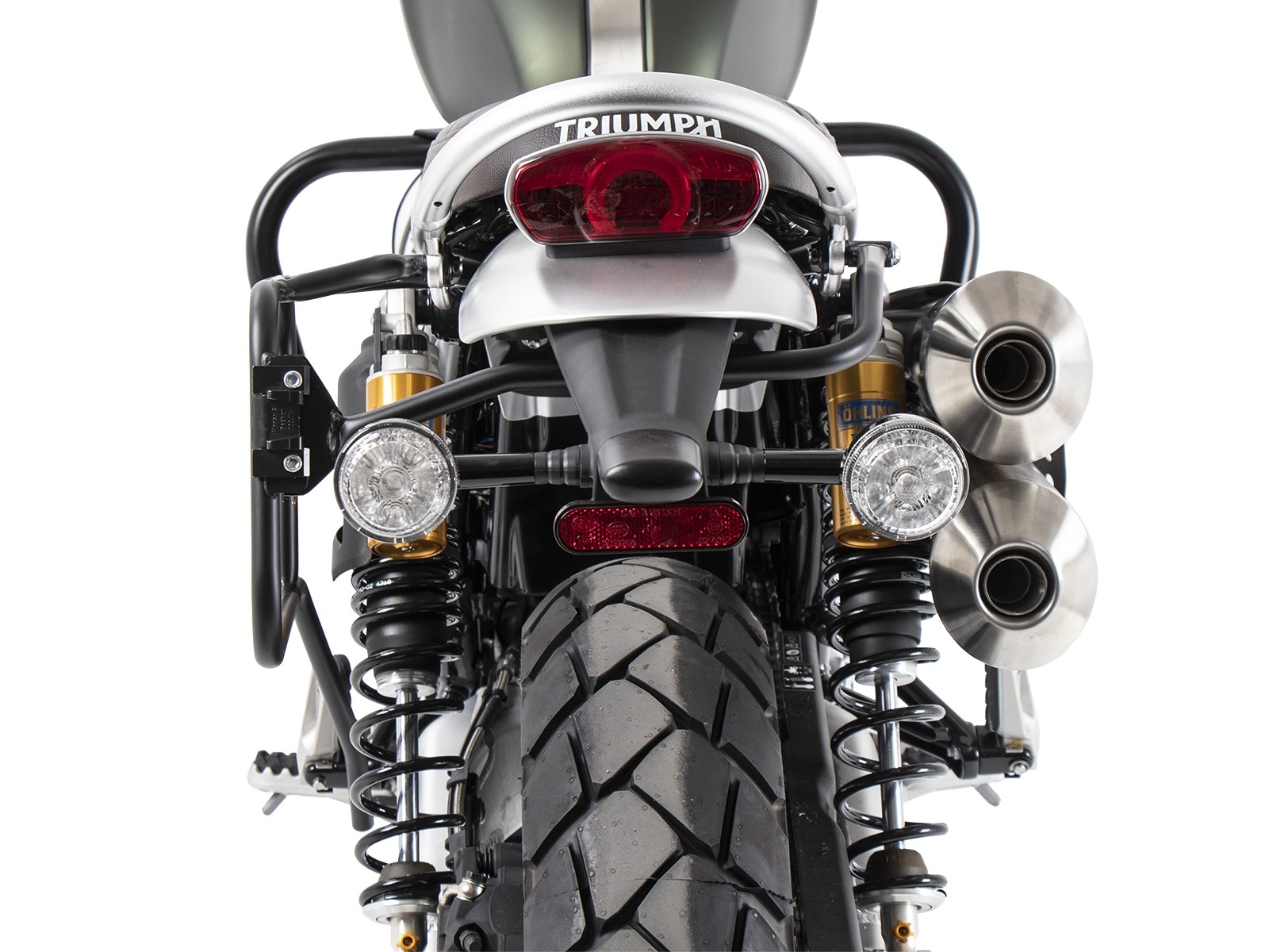 Side case carrier fixed screwed on one side left black for Triumph Scrambler 1200 XE (2019-)