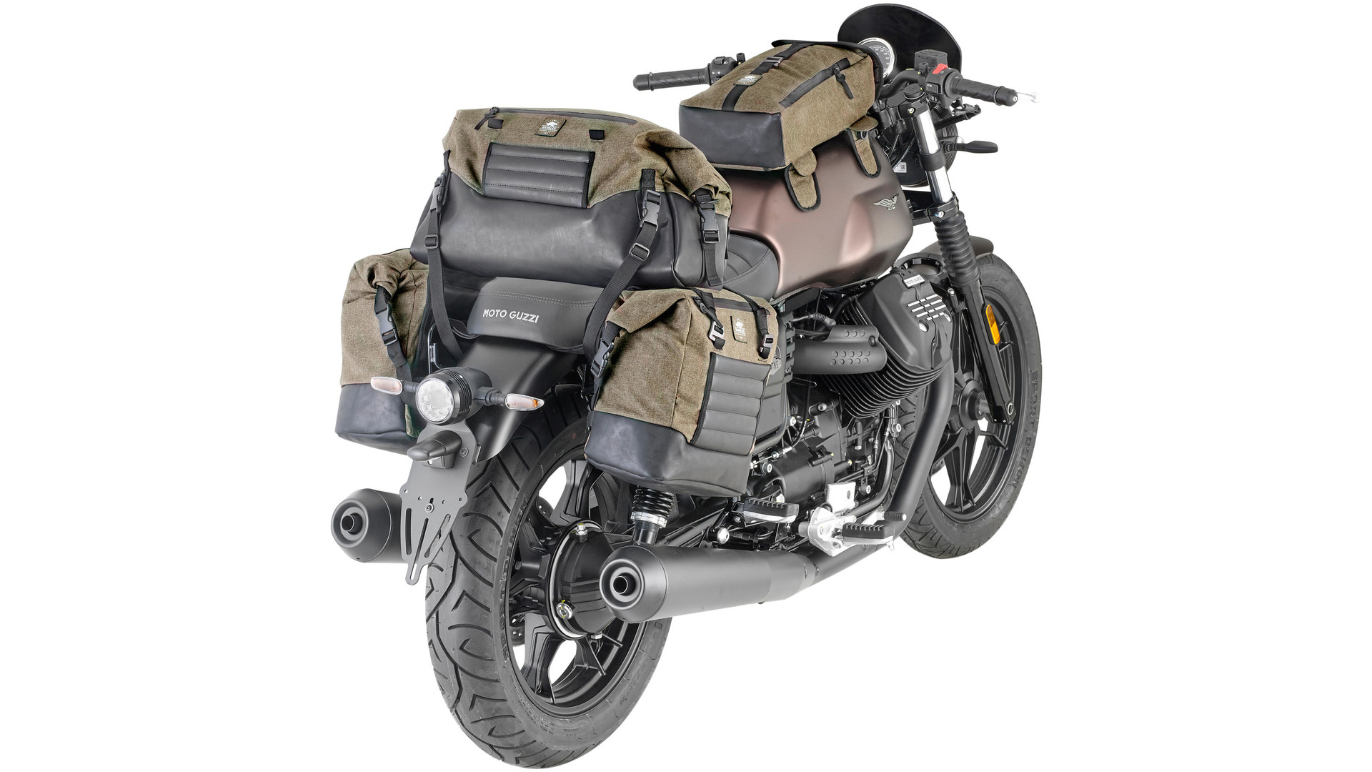 Café Racer saddlebags / side bags "Rambler" - RB100 for BMW R nineT (Bj.14-), Pure / Urban G/