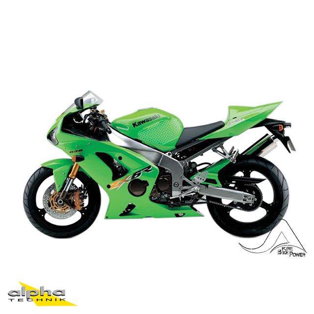 Stompgrip black Volcano for Kawasaki ZX6R/RR