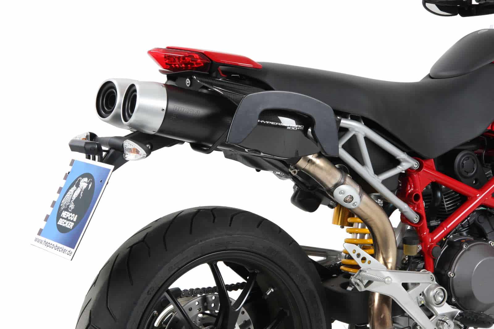 C-Bow side carrier black for Ducati Hypermotard 796 /1100 Evo/SP (07-12) Hepco & Becker