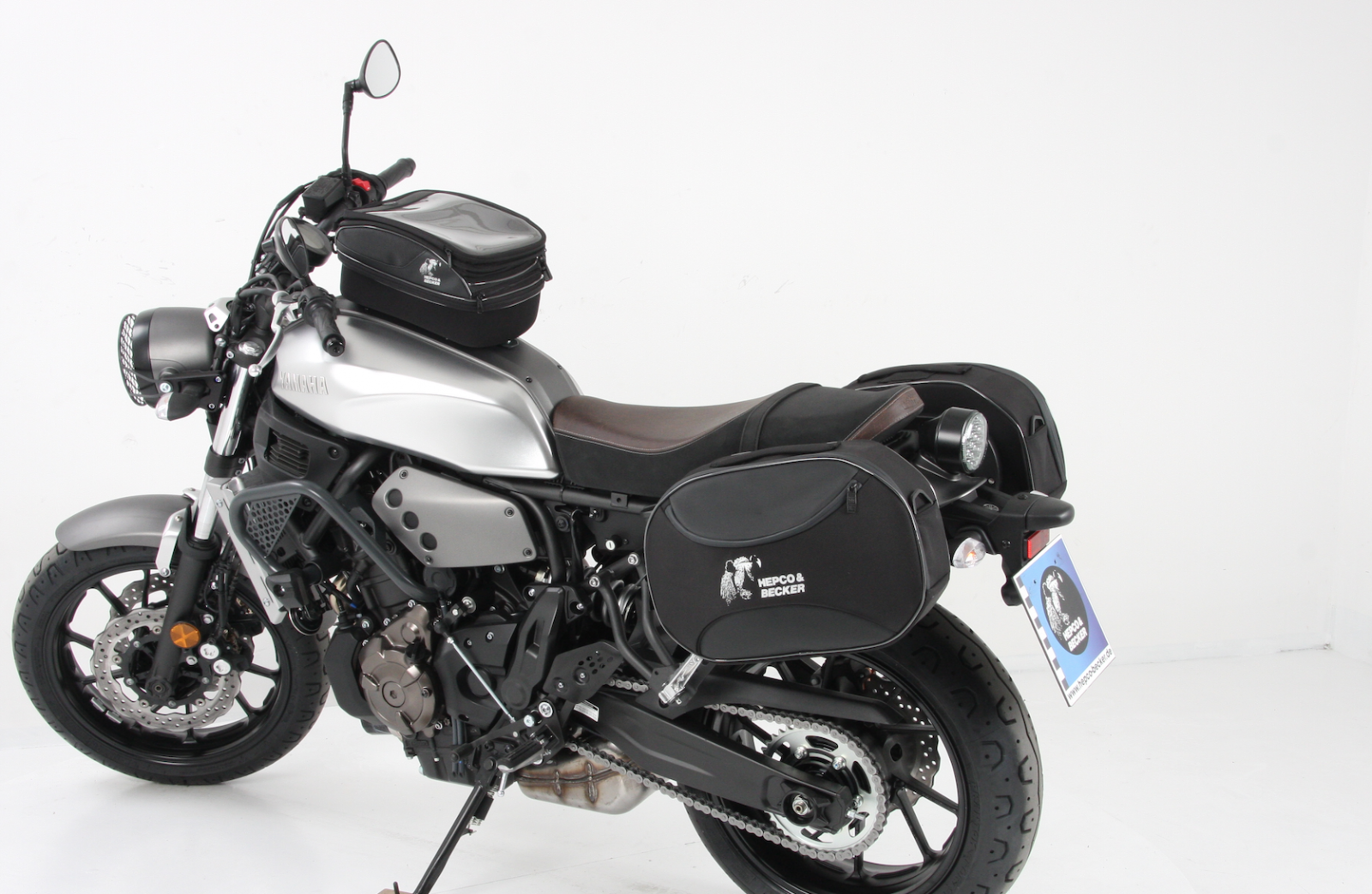 C-Bow side carrier black for Yamaha XSR 700 / XSR 700 Xtribute (Bj.16-) Hepco & Becker
