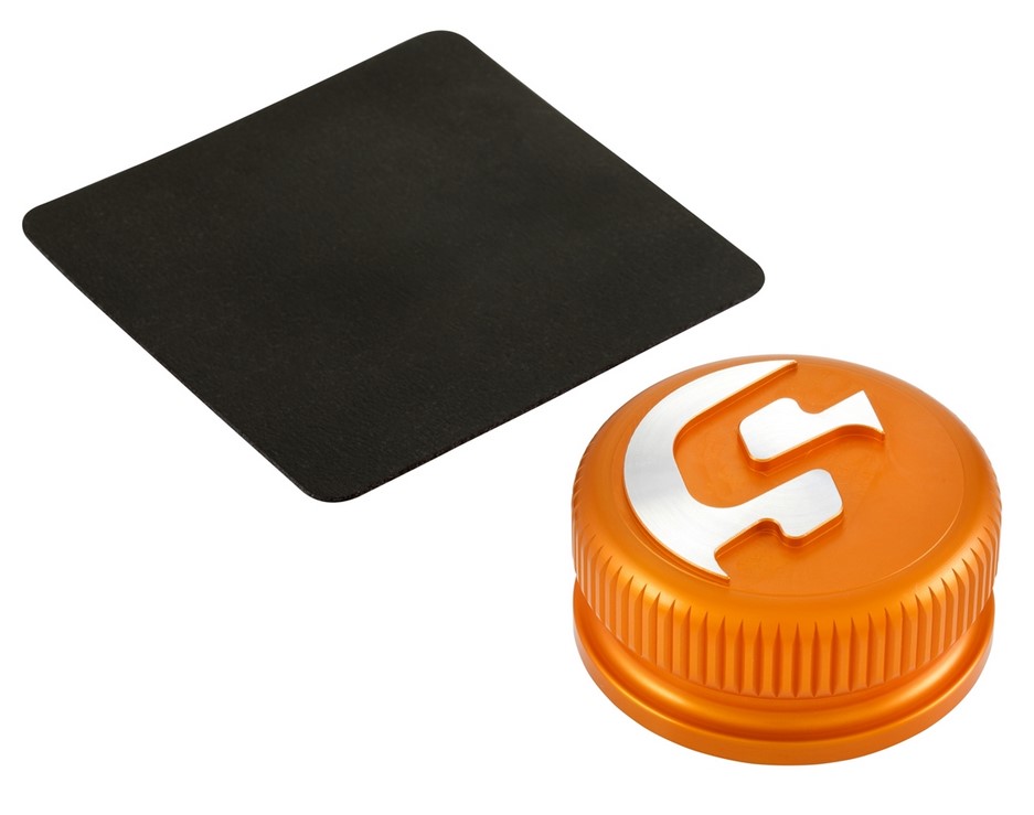 Gas cap for Vespa, orange matt