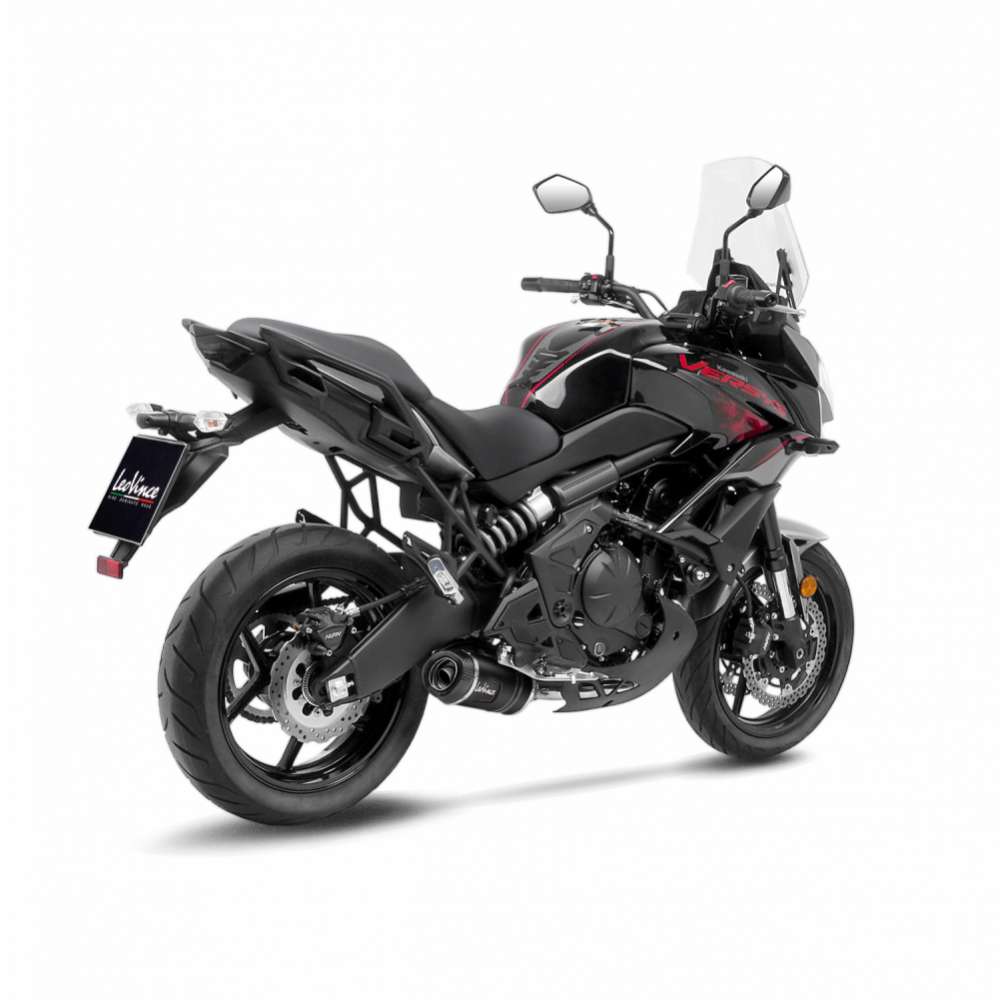 LeoVince complete system LV One Evo for Kawasaki Ninja /Versys /Z 650 , black, E-approval