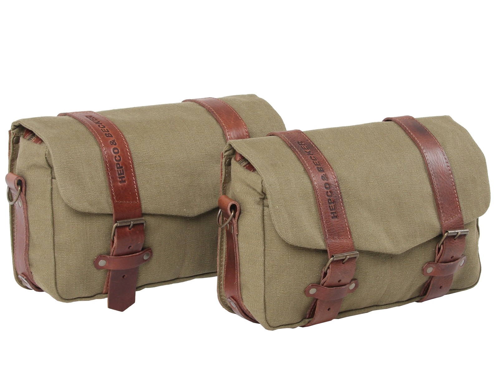 LEGACY courier bag set M/M green for C-Bow carrier Hepco & Becker