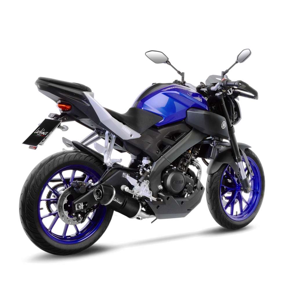 LeoVince complete system LV One Evo for Yamaha MT-125 /YZF-R 125, carbon, E-approval