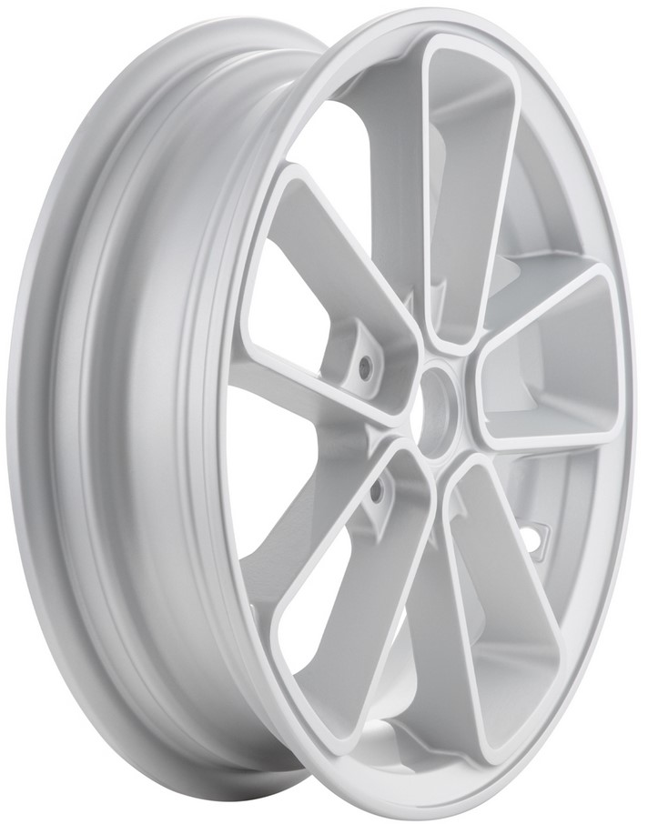 Rim front/rear 12" for Vespa GTS/GTS Super/GTV/GT 60/GT/GT L 125-300ccm, silver