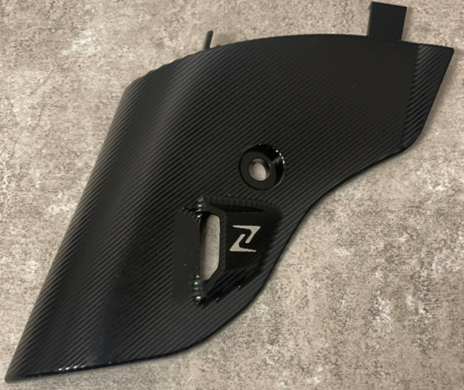 Fork fairing ZELIONI for Vespa Primavera/Sprint/Elettrica 50-150ccm, black anodized