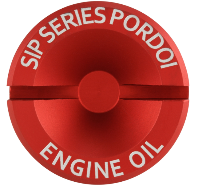 Oil filler plug engine oil for Vespa Primavera/Sprint 125-150cc i.e. 3V 4T AC, red