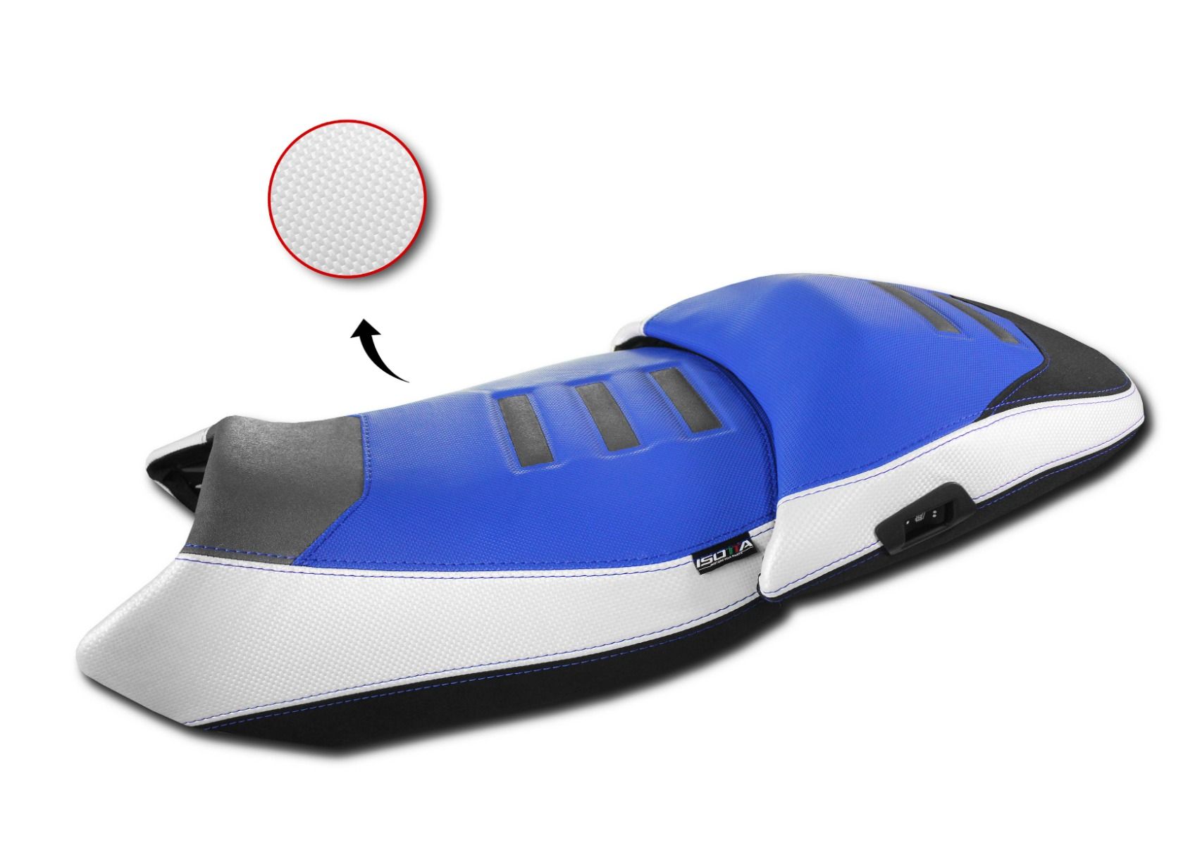 Seat cover lowered, in 3D fiber for BMW R 1300 GS