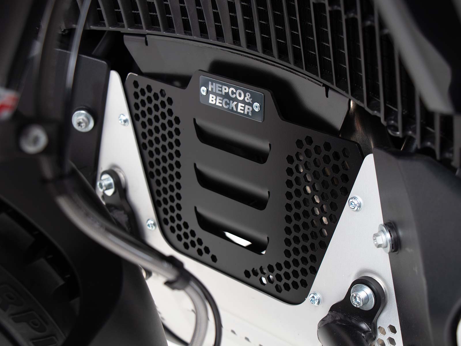 Additional plate for original engine protection plate for Husqvarna Norden 901 (22-) Hepco & Becker