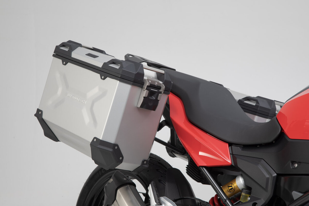 SW-Motech TRAX ADV aluminum case system silver (37l) BMW F 900 XR (20-), 4R90 (K84)