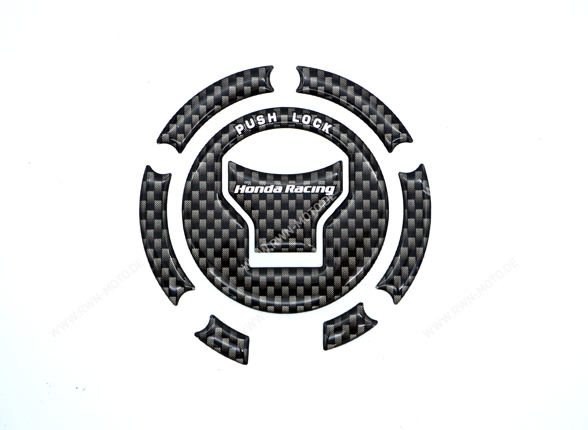 Gas cap decor with HRC logo original for all Honda models