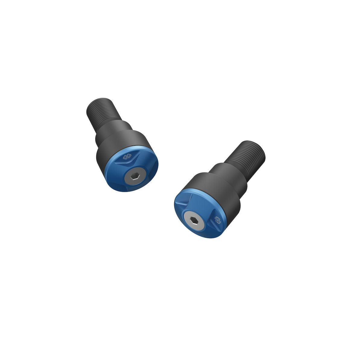 Billet handlebar ends blue for Yamaha MT-07