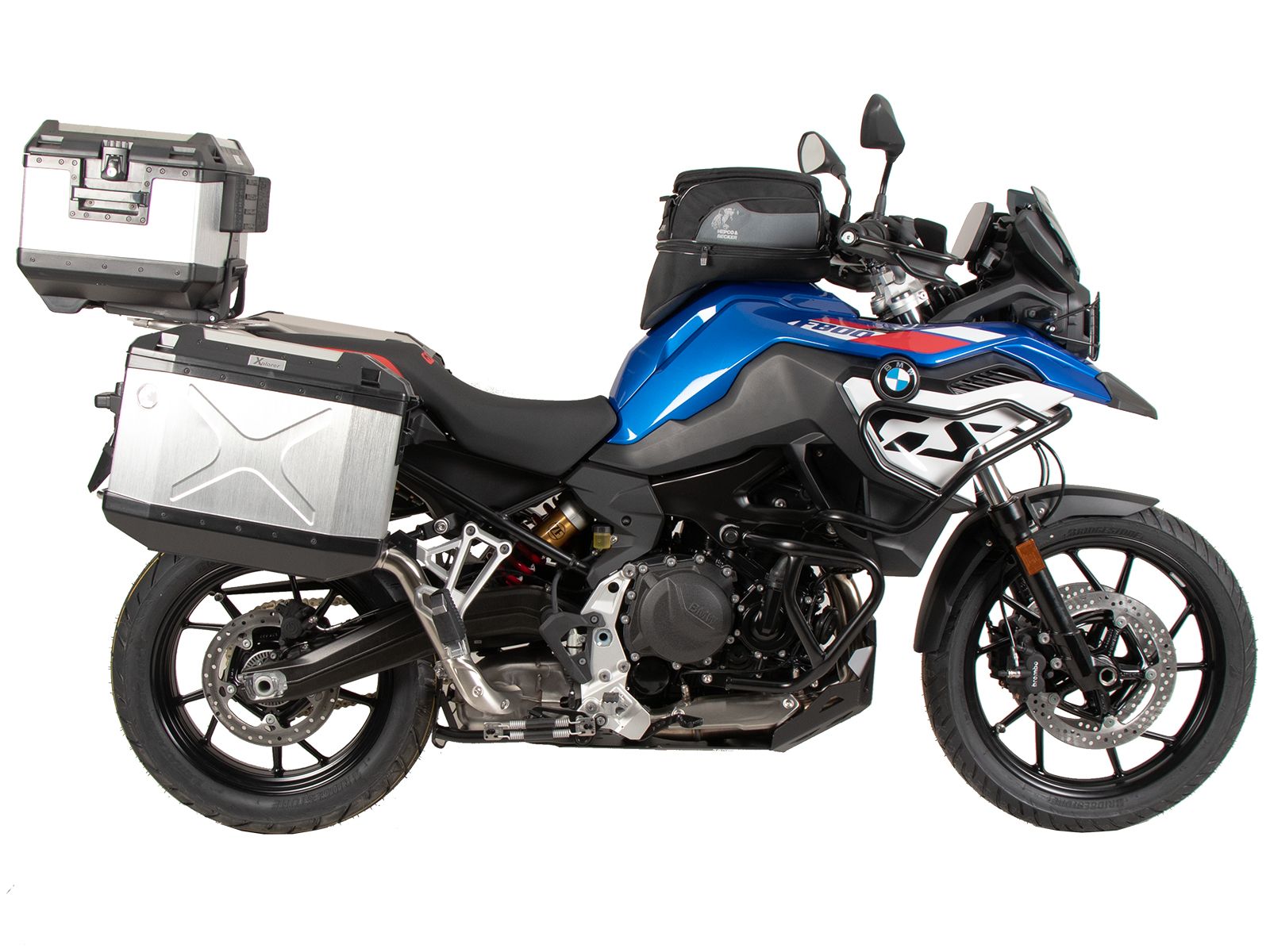 Easyrack Topcaseträger black for original stainless steel bridge for BMW F 800 GS (24-)