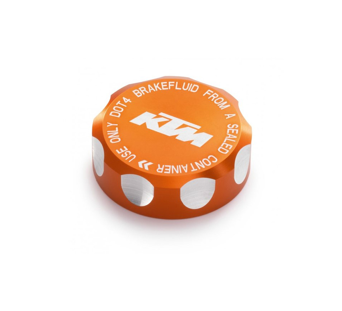 KTM brake equalizer reservoir cover CNC Orange