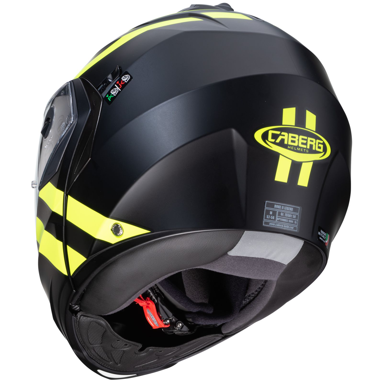 Caberg Helmet Duke II Superlegend, matte black / fluo yellow