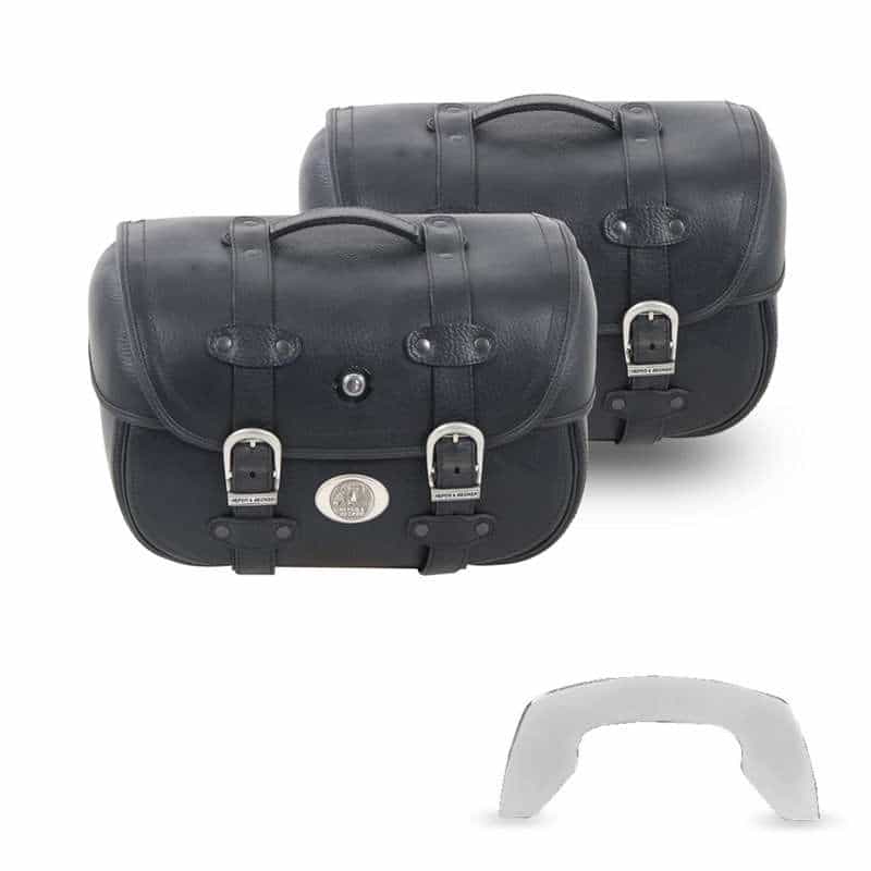Leather bags Liberty for C-Bow saddlebag holder Hepco & Becker