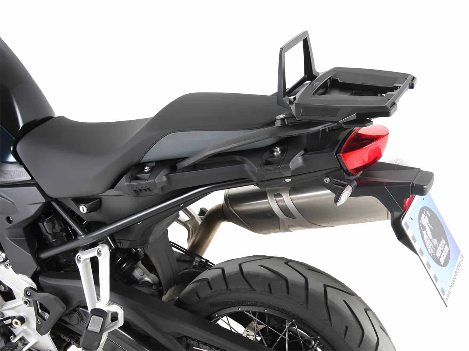 Alurack top case carrier black for BMW F 750 GS Hepco & Becker